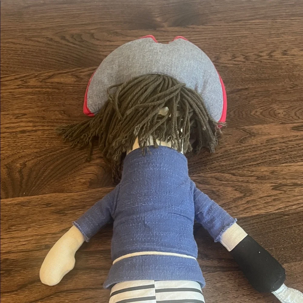 Pottery Barn Kids Pirate Plush with Blue and Black Outfit